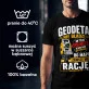 Koszulka Męska Dla Geodety Prezent Dla Mężczyzny: Geodeta Nie Błądzi