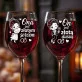 Dwa Kieliszki Do Wina Na 50 Rocznicę Ślubu Prezent Dla Pary: Złota Para Chibi Dwa Kieliszki Do Wina Na 50 Rocznicę Ślubu Prezent Dla Pary: Złota Para Chibi