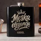 Piersiówka Z Grawerem Dla Faceta Prezent Dla Mężczyzny: Męska Elegancja