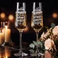 Dwa Kieliszki Do Szampana Dla Bliźniaków Prezent Dla Pary: Jedna Myśl Dwa Podejścia Dwa Kieliszki Do Szampana Dla Bliźniaków Prezent Dla Pary: Jedna Myśl Dwa Podejścia