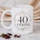 Zestaw Prezenowy Z Kubkiem Na 40 Rocznicę Ślubu: 40 Lat Razem Zestaw Prezenowy Z Kubkiem Na 40 Rocznicę Ślubu: 40 Lat Razem
