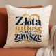 Poduszka Dekoracyjna Na 50 Rocznicę Ślubu Prezent Dla Pary: Złota Elegancja Poduszka Dekoracyjna Na 50 Rocznicę Ślubu Prezent Dla Pary: Złota Elegancja