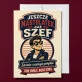 Kartka z Życzeniami Na 19 Urodziny Dla Mężczyzny: Młody Szef Vintage