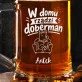 Kufel Personalizowany z Grawerem Dla Właściciela Dobermana Prezent Dla Mężczyzny: Domowy Doberman Kufel Personalizowany z Grawerem Dla Właściciela Dobermana Prezent Dla Mężczyzny: Domowy Doberman