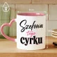 Kubek Z Nadrukiem Dla Kierowniczki Prezent Dla Kobiety: Szefowa Tego Cyrku Kubek Z Nadrukiem Dla Kierowniczki Prezent Dla Kobiety: Szefowa Tego Cyrku