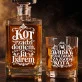 Zestaw Do Whisky Dla Miłośnika Kotów Prezent Dla Mężczyzny: Kot Rządzi Domem, Ja Barem Zestaw Do Whisky Dla Miłośnika Kotów Prezent Dla Mężczyzny: Kot Rządzi Domem, Ja Barem