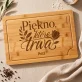 Deska Do Krojenia z Grawerem Na Zakończenie Roku Prezent Dla Kobiety: Piękno, Które Trwa