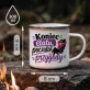 Kubek Emaliowany Na Odejście Z Pracy Prezent Dla Kobiety: Wolność I Kawa Kubek Emaliowany Na Odejście Z Pracy Prezent Dla Kobiety: Wolność I Kawa