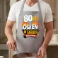 Fartuch Dla 80 Latka Prezent Na 80 Urodziny Dla Mężczyzny: 80 Lat I Ogień W