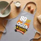 Fartuch Dla 80 Latka Prezent Na 80 Urodziny Dla Mężczyzny: 80 Lat I Ogień W