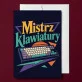 Kartka z Życzeniami Dla Gracza Komputerowego Dla Mężczyzny: Klawiaturowe Mistrzostwo