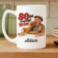 Kubek Personalizowany Na 80 Urodziny Prezent Dla 80 Latka Mężczyzny: 80 Lat, A Apetyt Ten Sam Kubek Personalizowany Na 80 Urodziny Prezent Dla 80 Latka Mężczyzny: 80 Lat, A Apetyt Ten Sam