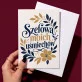 Kartka z Życzeniami Dla Dziewczyny Na Dzień Dziewczyny Dla Kobiety: Botaniczna Elegancja Z Kartka z Życzeniami Dla Dziewczyny Na Dzień Dziewczyny Dla Kobiety: Botaniczna Elegancja Z