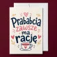 Kartka z Życzeniami Dla Prababci Na Dzień Babci Dla Kobiety: Herbaciane Opowieści