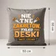 Poduszka Dekoracyjna Dla Stolarza Prezent Dla Mężczyzny: Nie Tnę Zakrętów, Tylko Deski Poduszka Dekoracyjna Dla Stolarza Prezent Dla Mężczyzny: Nie Tnę Zakrętów, Tylko Deski