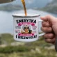 Kubek Emaliowany Dla Emerytki Prezent Na Emeryturę Dla Kobiety: Emerytka Na Pełny Etat Kubek Emaliowany Dla Emerytki Prezent Na Emeryturę Dla Kobiety: Emerytka Na Pełny Etat