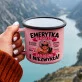 Kubek Emaliowany Dla Emerytki Prezent Na Emeryturę Dla Kobiety: Emerytka Na Pełny Etat Kubek Emaliowany Dla Emerytki Prezent Na Emeryturę Dla Kobiety: Emerytka Na Pełny Etat