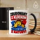 Kubek Z Nadrukiem Dla Fana Lego Prezent Dla Mężczyzny: Zbudowany Z Klocków Kubek Z Nadrukiem Dla Fana Lego Prezent Dla Mężczyzny: Zbudowany Z Klocków