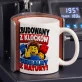 Kubek Z Nadrukiem Dla Fana Lego Prezent Dla Mężczyzny: Zbudowany Z Klocków Kubek Z Nadrukiem Dla Fana Lego Prezent Dla Mężczyzny: Zbudowany Z Klocków