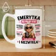 Kubek Z Nadrukiem Dla Emerytki Prezent Na Emeryturę Dla Kobiety: Emerytka Na Pełny Etat Kubek Z Nadrukiem Dla Emerytki Prezent Na Emeryturę Dla Kobiety: Emerytka Na Pełny Etat