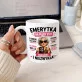 Kubek Z Nadrukiem Dla Emerytki Prezent Na Emeryturę Dla Kobiety: Emerytka Na Pełny Etat Kubek Z Nadrukiem Dla Emerytki Prezent Na Emeryturę Dla Kobiety: Emerytka Na Pełny Etat