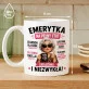 Kubek Z Nadrukiem Dla Emerytki Prezent Na Emeryturę Dla Kobiety: Emerytka Na Pełny Etat Kubek Z Nadrukiem Dla Emerytki Prezent Na Emeryturę Dla Kobiety: Emerytka Na Pełny Etat