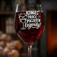 Kieliszek Do Wina Na Odejście Z Pracy Na Emeryturę Prezent Dla Emeryta Kobiety: Koniec Pracy Legenda