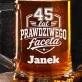 Kufel Personalizowany z Grawerem Dla Mężczyzny Na 45 Urodziny Prezent: Drużyna Piwna Retro Kufel Personalizowany z Grawerem Dla Mężczyzny Na 45 Urodziny Prezent: Drużyna Piwna Retro