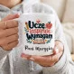 Kubek Personalizowany Dla Nauczycielki Prezent Na Dzień Nauczyciela Dla Kobiety: Uczę, Inspiruję, Wymagam Kubek Personalizowany Dla Nauczycielki Prezent Na Dzień Nauczyciela Dla Kobiety: Uczę, Inspiruję, Wymagam