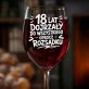 Kieliszek Do Wina Na 18 Prezent Dla Mężczyzny: 18 Lat Dojrzały Kieliszek Do Wina Na 18 Prezent Dla Mężczyzny: 18 Lat Dojrzały