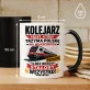 Kubek Z Nadrukiem Dla Kolejarza Prezent Dla Mężczyzny: Kolejarz Na Właściwych Torach Kubek Z Nadrukiem Dla Kolejarza Prezent Dla Mężczyzny: Kolejarz Na Właściwych Torach
