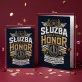 Kartka z Życzeniami Dla Wojskowego Na Przysięgę Wojskową Dla Mężczyzny: Emblemat Honoru Kartka z Życzeniami Dla Wojskowego Na Przysięgę Wojskową Dla Mężczyzny: Emblemat Honoru