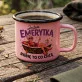 Kubek Emaliowany Dla Emerytki Prezent Na Emeryturę Dla Kobiety: Jestem Emerytką Robię To