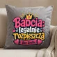 Poduszka Dekoracyjna Dla Babci Prezent Na Dzień Babci Dla Kobiety: Babcia, Legalnie Rozpieszcza