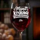 Kieliszek Do Wina z Grawerem Dla Mamy Prezent Na Dzień Mamy Dla Kobiety: Mama Królowa