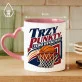 Kubek Z Nadrukiem Dla Koszykarza Prezent Dla Mężczyzny: Trzy Punkty Kubek Z Nadrukiem Dla Koszykarza Prezent Dla Mężczyzny: Trzy Punkty
