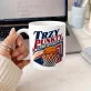Kubek Z Nadrukiem Dla Koszykarza Prezent Dla Mężczyzny: Trzy Punkty Kubek Z Nadrukiem Dla Koszykarza Prezent Dla Mężczyzny: Trzy Punkty