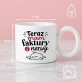 Kubek Z Okrągłym Uchem Na Otwarcie Firmy Prezent Dla Kobiety: Faktury I Kawa Kubek Z Okrągłym Uchem Na Otwarcie Firmy Prezent Dla Kobiety: Faktury I Kawa