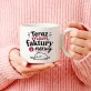 Kubek Z Okrągłym Uchem Na Otwarcie Firmy Prezent Dla Kobiety: Faktury I Kawa Kubek Z Okrągłym Uchem Na Otwarcie Firmy Prezent Dla Kobiety: Faktury I Kawa