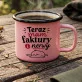 Kubek Emaliowany Na Otwarcie Firmy Prezent Dla Kobiety: Faktury I Kawa Kubek Emaliowany Na Otwarcie Firmy Prezent Dla Kobiety: Faktury I Kawa