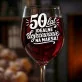 Kieliszek Do Wina Dla Kobiety 50 Lat Prezent Na 50 Urodziny Dla Kobiety: 50 Lat - Idealne Dojrzewanie