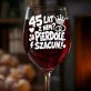 Kieliszek Do Wina Na 45 Rocznicę Ślubu Prezent Na Walentynki Dla Kobiety: 45 Lat Szacun Kieliszek Do Wina Na 45 Rocznicę Ślubu Prezent Na Walentynki Dla Kobiety: 45 Lat Szacun