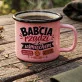 Kubek Emaliowany Dla Babci Prezent Na Dzień Babci Dla Kobiety: Babcia Z Humorem Kubek Emaliowany Dla Babci Prezent Na Dzień Babci Dla Kobiety: Babcia Z Humorem