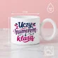 Kubek Z Okrągłym Uchem Dla Nauczycielki Prezent Na Dzień Nauczyciela Dla Kobiety: Elegancki Humor Szkolny Kubek Z Okrągłym Uchem Dla Nauczycielki Prezent Na Dzień Nauczyciela Dla Kobiety: Elegancki Humor Szkolny
