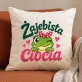 Poduszka Dekoracyjna Dla Cioci Prezent Dla Kobiety: Żajebista Żabia Ciocia