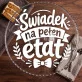 Patera Na Ciasto Dla Świadków Prezent Dla Pary: Pełnoetatowy Świadek Patera Na Ciasto Dla Świadków Prezent Dla Pary: Pełnoetatowy Świadek