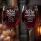 Dwa Kieliszki Do Wina Na 50 Rocznicę Ślubu Prezent Dla Pary: Złote Lata Duet Dwa Kieliszki Do Wina Na 50 Rocznicę Ślubu Prezent Dla Pary: Złote Lata Duet