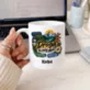 Kubek Personalizowany Dla Podróżnika Prezent Dla Mężczyzny: Droga To Mój Dom Kubek Personalizowany Dla Podróżnika Prezent Dla Mężczyzny: Droga To Mój Dom