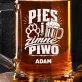 Kufel Personalizowany z Grawerem Dla Miłośnika Psów Prezent Dla Mężczyzny: Psi Wieczór Przy Piwie Kufel Personalizowany z Grawerem Dla Miłośnika Psów Prezent Dla Mężczyzny: Psi Wieczór Przy Piwie