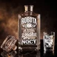 Zestaw Do Wódki z Grawerem Dla Budowlańca Prezent: Robota W Dzień, Wódka W Nocy